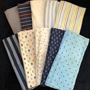 Bundle of 10 GERBER Baby Receiving Blankets